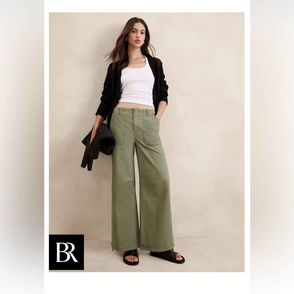 Olive Green Pants wide led - Picture 7 of 7